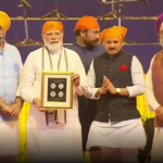 Honorable Prime Minister releases the Commemorative Coin and Postage Stamp on the occasion of 400th Prakash Parv of Guru Tegh Bahadur Ji.