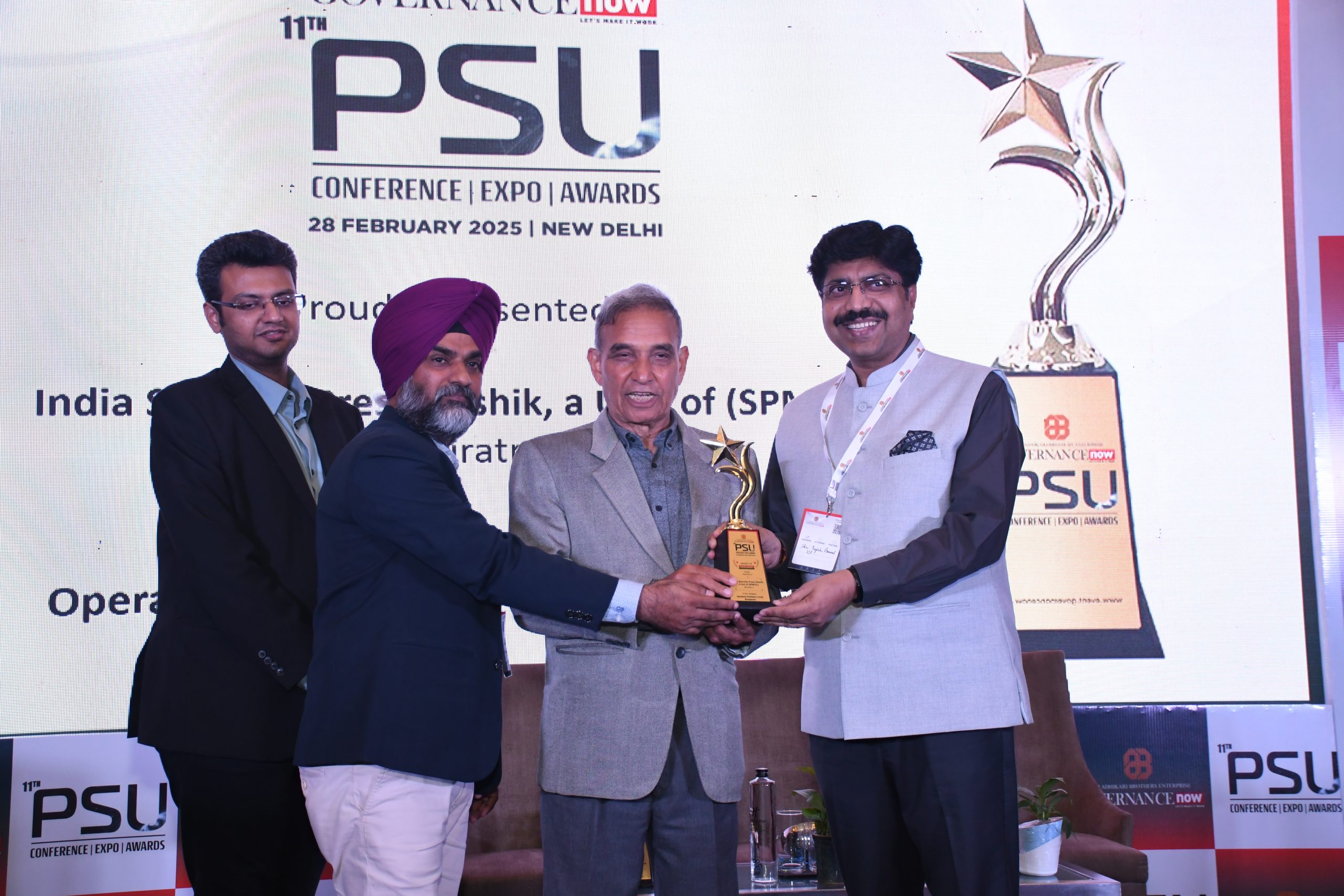 India Security Press Nashik (A unit of SPMCIL) has been conferred with Operational Excellence Award in Crisis Management category recognized by the Governance Now, 11th PSU Awards. ISP, Nashik competing amongst PSUs/Govt org. having footprint in the nation conferred. this honor after rigorous selection process of Governance Now.